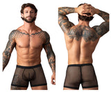 Male Power 152-11C Fishnet 2 Pouch Short Color Black