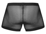 Male Power Men's Underwear 152-11C Fishnet 2 Pouch Short Color Black
