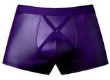 Male Power Men's Underwear 152-302 Eggplant Crossover Short Color Plum