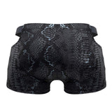 Male Power Men's Underwear 153-282 S-naked Pouch Short Color Black-Blue