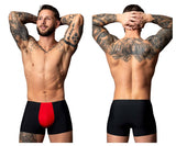 Male Power 154-300 Hot Mesh Pouch Short Color Black-Red