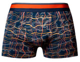 Male Power Men's Underwear 160-299 Soo Cumfy Boxer Brief Color Navy-Orange