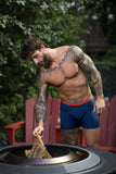 Male Power 160-299 Soo Cumfy Boxer Brief Color Navy