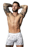 Male Power Men's Underwear 160-299 Soo Cumfy Boxer Brief Color White-Black