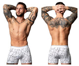 Male Power 160-299 Soo Cumfy Boxer Brief Color White-Black