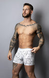 Male Power Men's Underwear 160-299 Soo Cumfy Boxer Brief Color White-Black