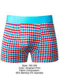 Male Power Men's Underwear 160-306 So Comfy Gingham Boxer Brief in Gingham Print Color Gingham Print