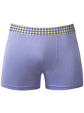 Male Power 161-306 So Comfy Gingham Boxer Brief in Purple Color Purple