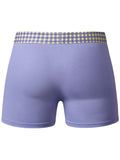 Male Power 161-306 So Comfy Gingham Boxer Brief in Purple Color Purple