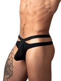 Male Power 237-308 Eco Cozy Cutout Thong Color Black