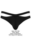 Male Power 237-308 Eco Cozy Cutout Thong Color Black
