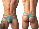 Male Power 237-308 Eco Cozy Cutout Thong Color Green