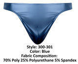 Male Power Men's Underwear 300-301 Liquid Onyx 2.0 Moonshine Color Blue
