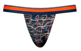 Male Power Men's Underwear 349-299 Soo Cumfy Jock Color Navy-Orange