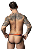 Male Power Men's Underwear 349-299 Soo Cumfy Jock Color Navy-Orange