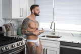 Male Power Men's Underwear 349-299 Soo Cumfy Jock Color White-Black