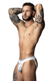 Male Power Men's Underwear 349-299 Soo Cumfy Jock Color White-Black