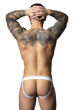 Male Power Men's Underwear 349-299 Soo Cumfy Jock Color White-Black