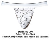 Male Power Men's Underwear 349-299 Soo Cumfy Jock Color White-Black