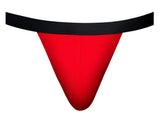 Male Power Men's Underwear 349-300 Hot Mesh Jock Color Black-Red
