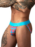 Male Power Men's Underwear 349-306 So Comfy Gingham Jock in Gingham Print Color Gingham Print