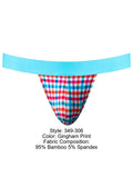 Male Power Men's Underwear 349-306 So Comfy Gingham Jock in Gingham Print Color Gingham Print
