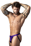 Male Power Men's Underwear 350-302 Eggplant Crossover Jock Color Plum