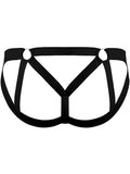 Male Power 352-307 Mesh 2 Strappy Ring Jockstrap Color Black