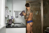 Male Power Men's Underwear 360-280 Sassy Lace Skirt Jock Color Navy
