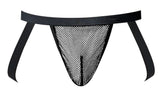 Male Power Men's Underwear 388-11C Fishnet 2 Jockstrap Color Black