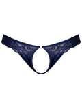 Male Power 409-280 Sassy Lace Open Ring Thong Color Navy