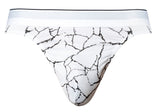 Male Power Men's Underwear 412-299 Soo Cumfy Thong Color White-Black