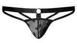 Male Power Men's Underwear 416-291 Love Star Thong with Ring Color Black
