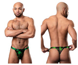 Male Power Men's Underwear 433-294 Hazy Dayz Micro Thong Color Pot Leaf