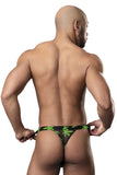 Male Power Men's Underwear 433-294 Hazy Dayz Micro Thong Color Pot Leaf