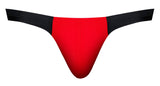 Male Power Men's Underwear 442-300 Hot Mesh Bong Thong Color Black-Red
