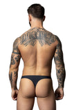 Male Power Men's Underwear 442-300 Hot Mesh Bong Thong Color Black-Red