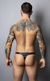 Male Power Men's Underwear 442-301 Liquid Onyx 2.0 Bong Thong Color Black