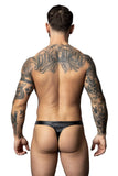 Male Power Men's Underwear 442-301 Liquid Onyx 2.0 Bong Thong Color Black