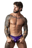 Male Power 447-302 Eggplant Crossover Thong Color Plum