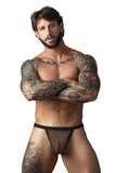 Male Power 449-11C Fishnet 2 G-String Color Black