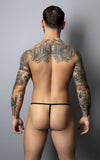 Male Power Men's Underwear 450-301 Liquid Onyx 2.0 G-String Color Black