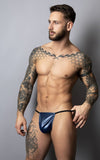 Male Power Men's Underwear 450-301 Liquid Onyx 2.0 G-String Color Blue