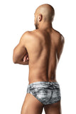 Male Power Men's Underwear 486-286 Dirty Denim Bikini Color Denim Print