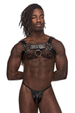 Male Power Men's Underwear 590-266 Leather Aries Harness Color Black