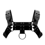 Male Power Men's Underwear 590-266 Leather Aries Harness Color Black