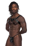 Male Power Men's Underwear 590-266 Leather Aries Harness Color Black