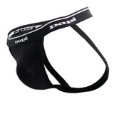 Papi Men's Underwear 705910-999 3PK 1X1 Rib Jockstrap Color Black-Red-Turquoise