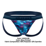 Papi UMPA108 2PK Microflex Performance Jockstrap Color Blue-Printed