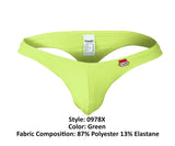 Pikante Men's Underwear PIK 0978X Angola Thongs Color Green